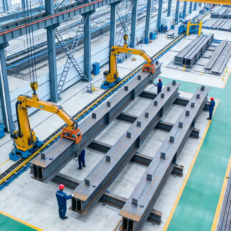 조립식 강철 구조물 조립 워크샵